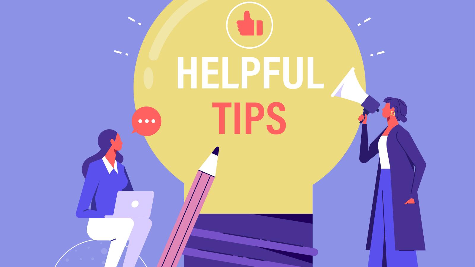 Tech Tip Informational Image Tech tip refreshers for spring semester | Information Technology Services