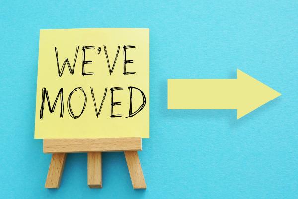 We've moved