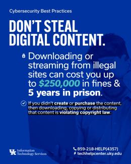 Don't Steal Digital Content