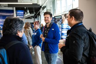 Networking amongst attendees at Cybercon