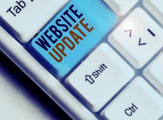 website update stock