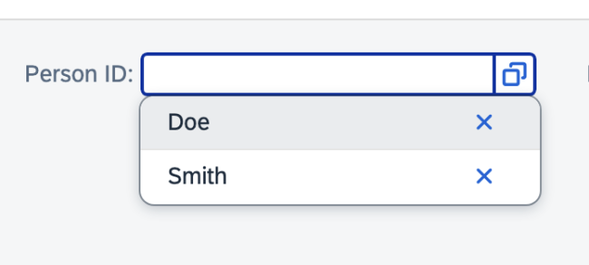 Input fields