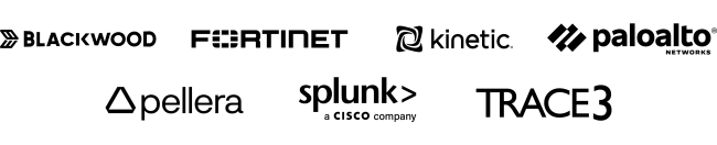 BLACKWOOD FORTINET KINETIC PALOALTO PELLERA SPLUNK TRACE3