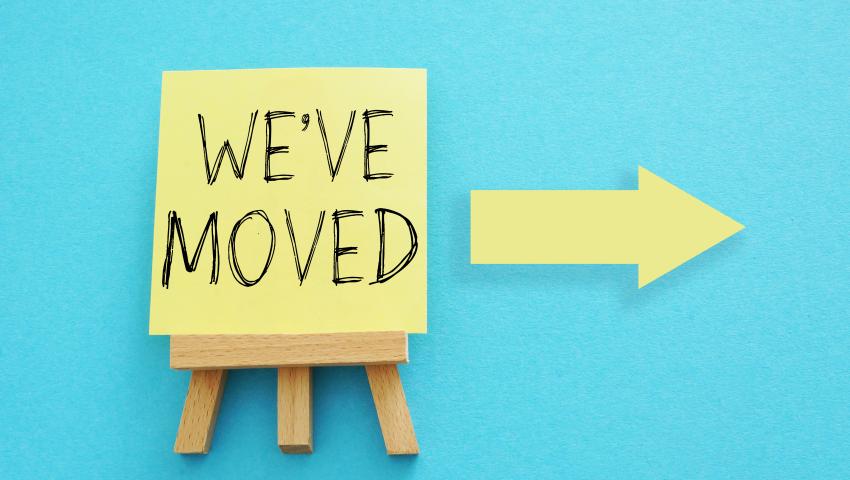 We've moved