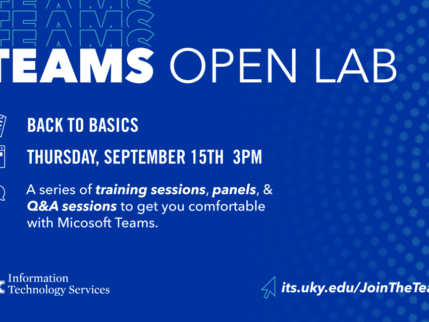 Teams open lab