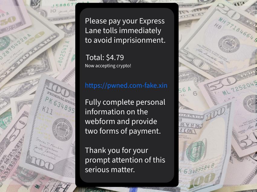 road toll scam