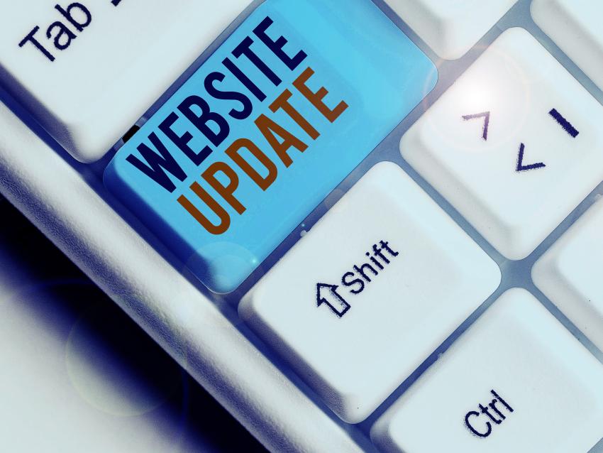 website update stock